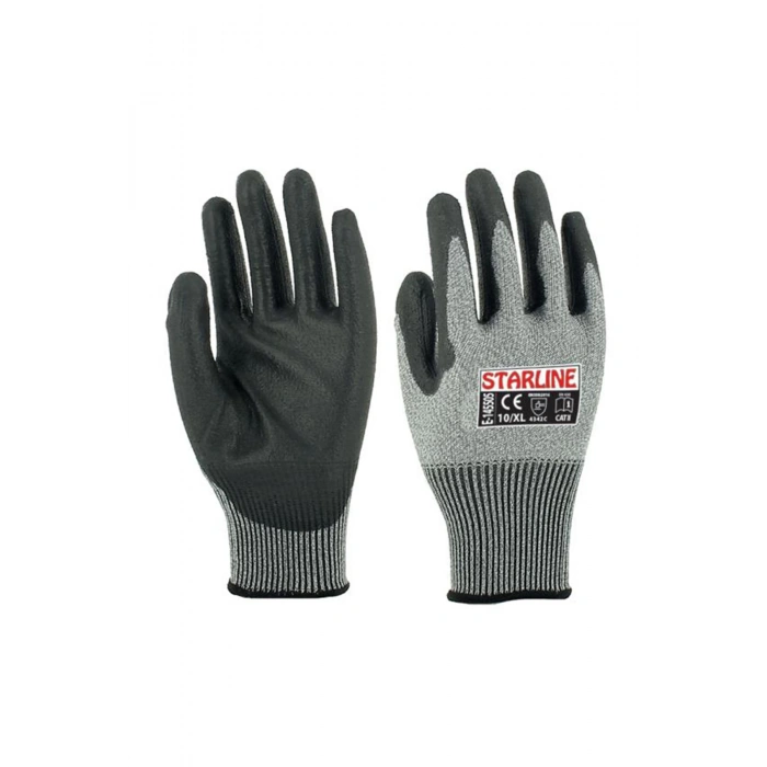 Starline E-145505 Kesilmeye Dirençli Poliüretan Kaplamalı İş Eldiveni