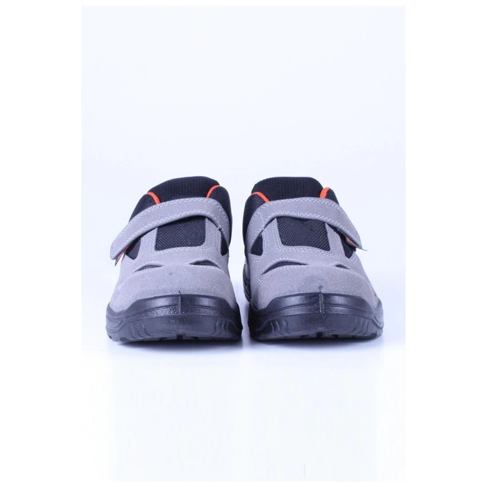 Stronex St-101 S1 Süet Çelik Burunlu İş Ayakkabısı Hafif Rahat Kaymaz Taban Gri