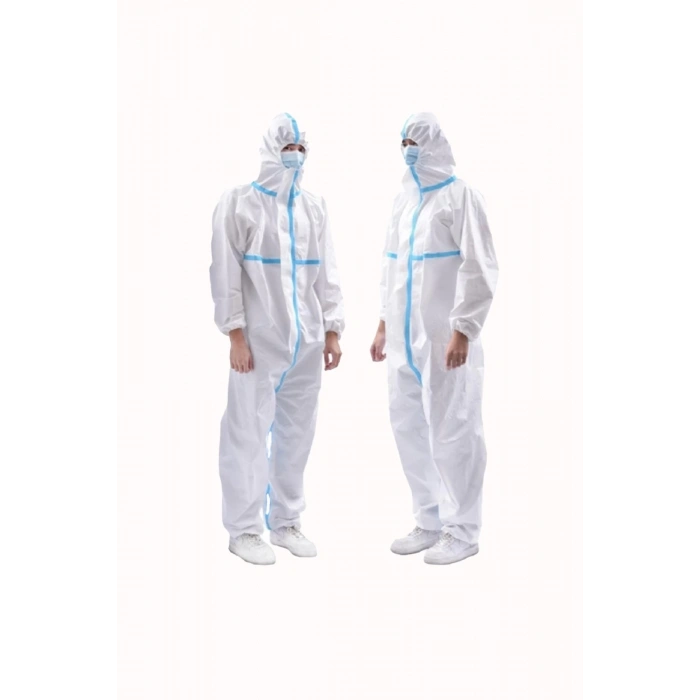 Tek Kullanımlık Koruyucu Tulum - 55gr Laminasyonlu, Sıvı Geçirmez, Tam Koruma İçin Medikal Ve Endüstriyel