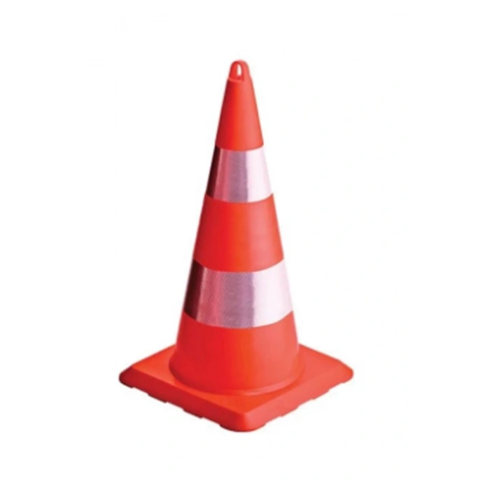 Trafik Konisi: Ut5011 70 Cm Çift Sıra Reflektörlü Std