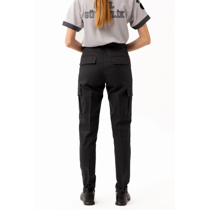 Unisex Güvenlik Kıyafeti Km Pantolon Reflektörlü Cepli Dayanıklı Kumaş Özel Güvenlik Personel Pantolonu