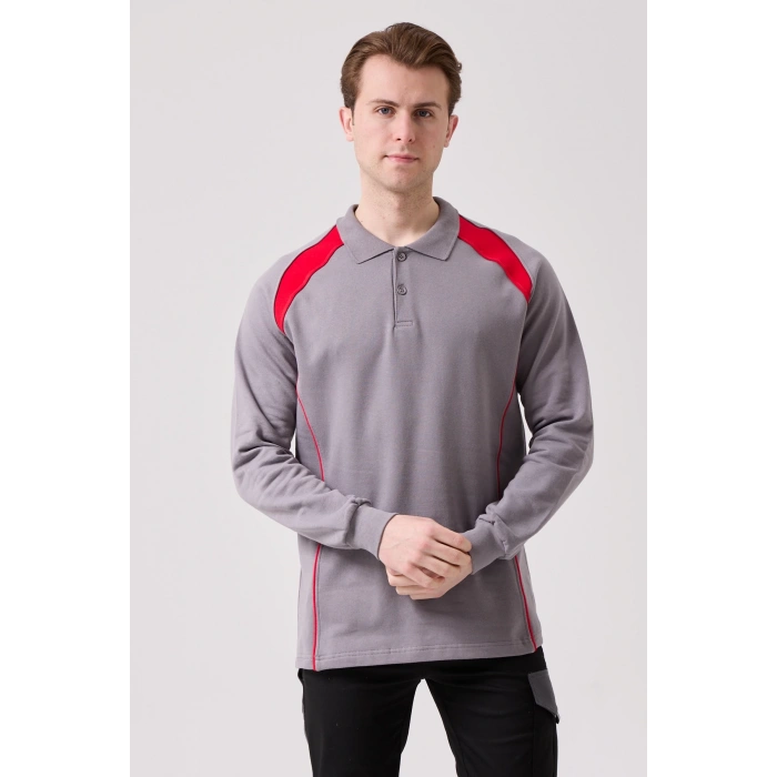 Vancelya Polo Yaka Sweatshirt - Uzun Kollu, Nefes Alabilir, İş Ve Günlük Kullanım İçin