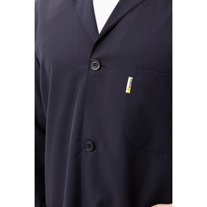 Vanessa Erkek Önlük Klasik Yaka Uzun Kollu Dayanıklı Ve Rahat İş Önlüğü