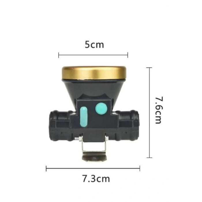 Watton Barete Takılabilir Şarjlı Kafa Feneri Led Işıklı, Ayarlanabilir Kafa Bandı, Uzun Pil Ömrü
