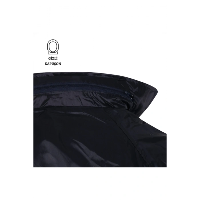 Lacivert İmperteks Yağmurluk Takım – Ceket + Pantolon, Su & Rüzgar Geçirmez