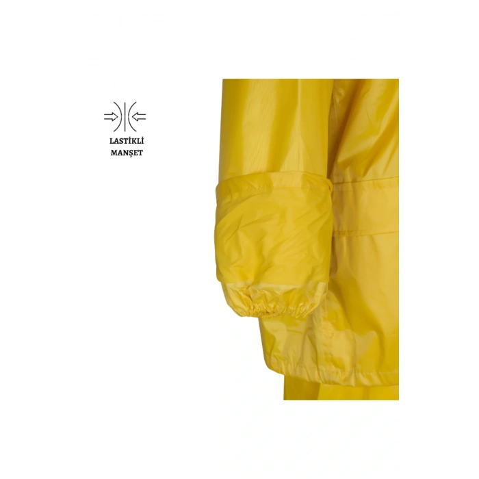 Sarı İmperteks Yağmurluk Takım – Ceket + Pantolon, Su & Rüzgar Geçirmez