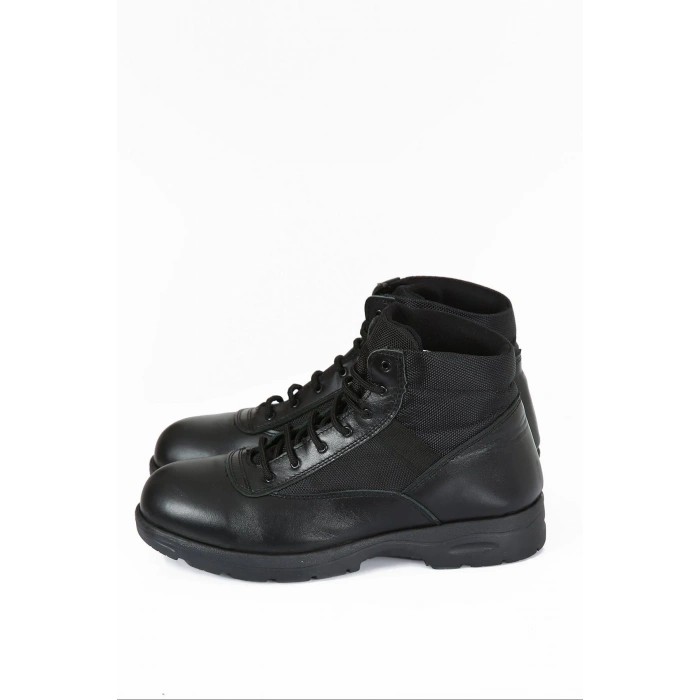 Yeni Yasa Güvenlik Botu Km Siyah Deri Yüksek Bilek Destekli Hafif Tabanlı Dayanıklı Erkek Bot