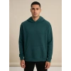 Sanfords Erkek Kordonsuz Kapüşonlu Sweatshirt Hoodie Regular Fit Kanguru Cepli