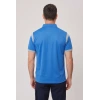 Erkek Düğmeli Polo Yaka Tişört - Saks Mavi-Gri