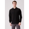 Galanthus Polo Sweat Erkek Uzun Kollu Pamuklu Sweatshirt İş Ve Günlük Kullanım İçin