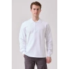 Galanthus Polo Sweat Erkek Uzun Kollu Pamuklu Sweatshirt İş Ve Günlük Kullanım İçin