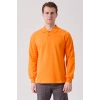 Galanthus Polo Sweat Erkek Uzun Kollu Pamuklu Sweatshirt İş Ve Günlük Kullanım İçin