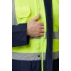 Linum Reflektörlü İş Güvenliği Parkası - Su Ve Rüzgar Geçirmez, Yüksek Görünürlüklü Kışlık Mont