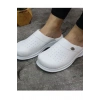 Magiacomfort Mg-3001 Beyaz Yarım Yakasız Sabo Terlik Ortopedik Rahat Kullanım