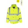 Olympus Essential Hi Vis Bomber Lined Reflektörlü Kışlık Mont Su Geçirmez Soğuk Hava Koruyucu
