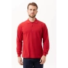 Padus %100 Pamuk Polo Yaka Uzun Kollu T-shirt Şık Ve Konforlu İş Ve Genel Kullanım