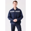 Tulipa Kot Mont Erkek İş Güvenliği Reflektörlü Dayanıklı Denim Ceket