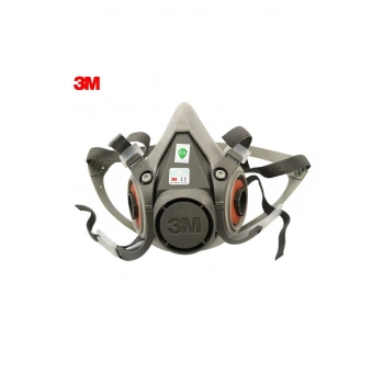 3m 6200 Yarım Yüz Maske –  Solunum Koruyucu, Ayarlanabilir Askılı Endüstriyel Maske