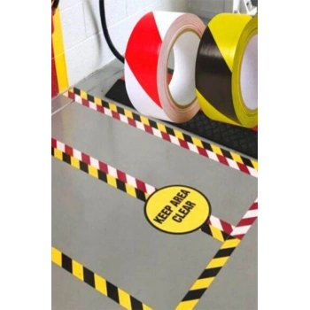 5 Cm X 30 M Sarı-siyah Yer İşaretleme Bandı – Güvenlik Ve Uyarı Çözümü