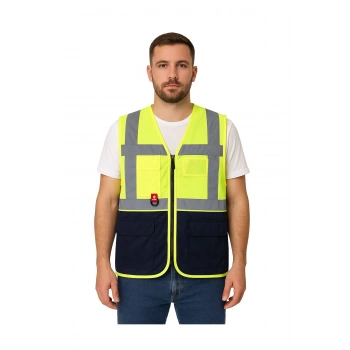 Abisko Executive Reflektörlü İş Güvenliği Yeleği - Yüksek Görünürlüklü, Çok Cepli, Dayanıklı Ve Fonksiyonel
