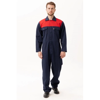 Carica Yazlık Tulum Lacivert-kırmızı