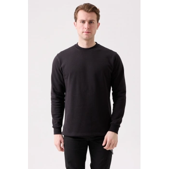 Galanthus Basic Sweatshirt - Uzun Kollu, Pamuklu, Rahat Kesim, Günlük Ve İş Kullanımı İçin