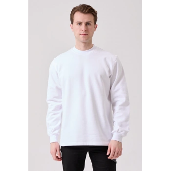 Galanthus Basic Sweatshirt - Uzun Kollu, Pamuklu, Rahat Kesim, Günlük Ve İş Kullanımı İçin