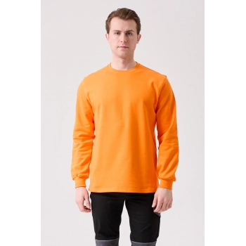 Galanthus Basic Sweatshirt - Uzun Kollu, Pamuklu, Rahat Kesim, Günlük Ve İş Kullanımı İçin