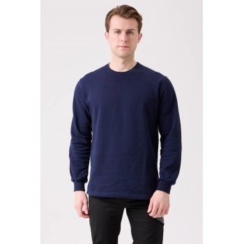 Galanthus Basic Sweatshirt - Uzun Kollu, Pamuklu, Rahat Kesim, Günlük Ve İş Kullanımı İçin