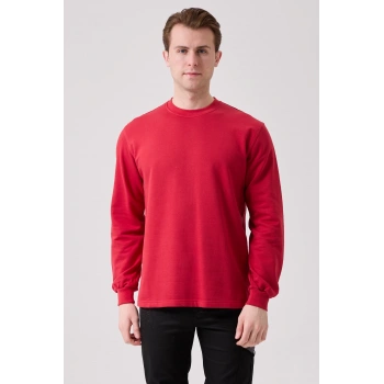 Galanthus Basic Sweatshirt - Uzun Kollu, Pamuklu, Rahat Kesim, Günlük Ve İş Kullanımı İçin