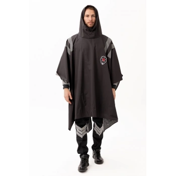 Güvenlik Kıyafeti Km Panço Su Geçirmez Reflektörlü Yağmurluk Kapüşonlu Korumalı Model