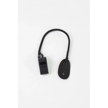 Kordonlu Dayanıklı Siyah Düdük Acil Durum Ve Güvenlik Kullanımı