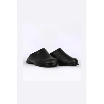 Magiacomfort Mg-3001 Siyah Yarım Yakasız Sabo Terlik Ortopedik Rahat Kullanım