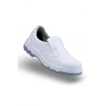 Mekap 060 S2 İş Ayakkabısı Cilt Deri Suya Dayanıklı Çelik Burunlu Beyaz
