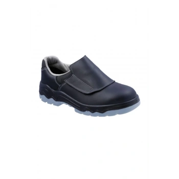 Mekap Bora 096 S2 İş Ayakkabısı Cilt Deri Suya Dayanıklı Çelik Burunlu Siyah