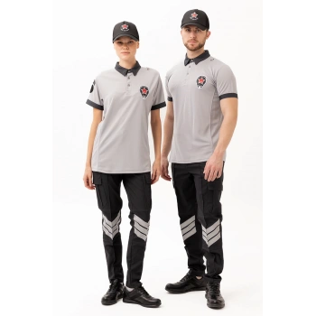 Münih Güvenlik T-shirt Unisex | Güvenlik Görevlisi Polo Yaka Tişört, Personel Üniforma, İş Kıyafeti