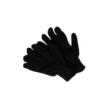 Orlon Siyah Çift Kat Eldiven Soğuk Havalarda Maksimum Koruma Ve Konforlu Kullanım
