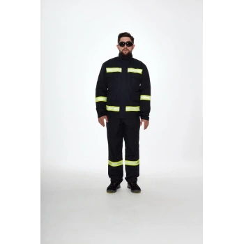 Projacket Alev Almaz Yangın Koruma İş Güvenlik Takımı Smy-10031 Yüksek Koruma