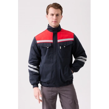 Royal Kışlık Mont İçi Kapitoneli Reflektörlü Sıcak Tutan Dayanıklı İş Montu