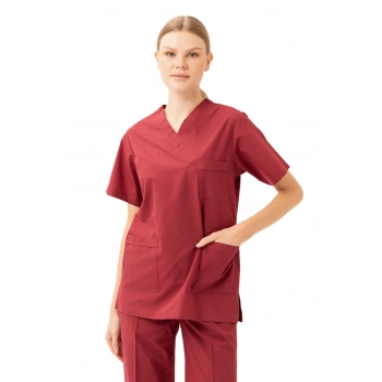 Santolina V Yaka Üniforma - Doktor, Hemşire, Sağlık Çalışanları İçin Rahat Ve Dayanıklı Scrubs