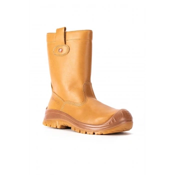 Sixton Montana 81156-07l S3 Kompozit Burunlu İçi Tüylü Deri İş Botu Sarı Src