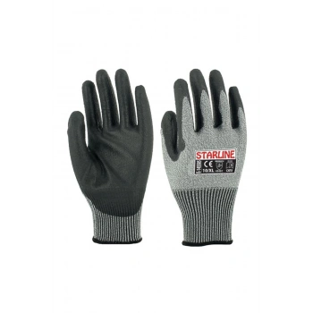 Starline E-145505 Kesilmeye Dirençli Poliüretan Kaplamalı İş Eldiveni