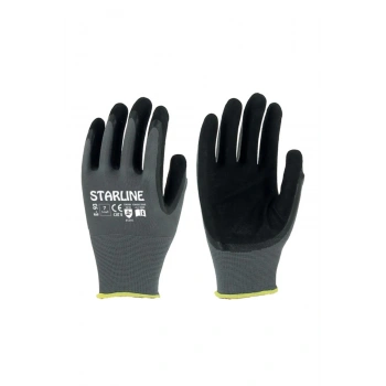 Starline E-93 Köpük Nitril Kaplamalı İş Eldiveni Uzun Ömürlü Ve Esnek Koruma