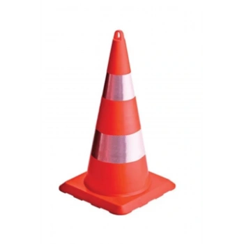 Trafik Konisi: Ut5011 70 Cm Çift Sıra Reflektörlü Std