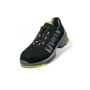 Uvex 1 8543 Mikro Velur S1 Hafif Koruyucu İş Ayakkabısı Siyah Gri Modern Tasarım