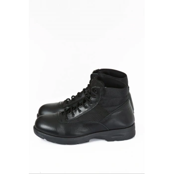Yeni Yasa Güvenlik Botu Km Siyah Deri Yüksek Bilek Destekli Hafif Tabanlı Dayanıklı Erkek Bot