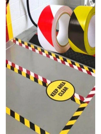 5 Cm X 30 M Sarı-siyah Yer İşaretleme Bandı – Güvenlik Ve Uyarı Çözümü