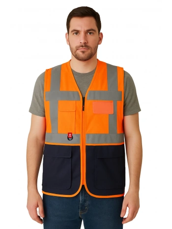 Abisko Executive Reflektörlü İş Güvenliği Yeleği - Yüksek Görünürlüklü, Çok Cepli, Dayanıklı Ve Fonksiyonel
