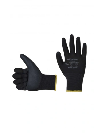 Activehand Pu-101 Poliüretan Kaplamalı İş Eldiveni Kaymaz Ve Dayanıklı Koruyucu