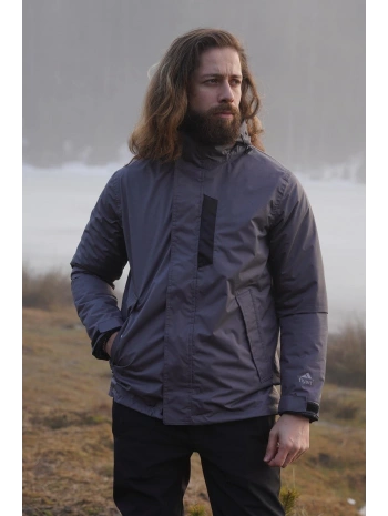 Fiyort Fy 76 Floyen Polarlı Su Geçirmez Outdoor Yağmurluk Mont – Erkek Kapüşonlu Ceket